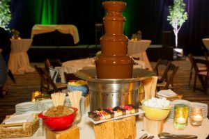 fuente de chocolate para el día de la boda