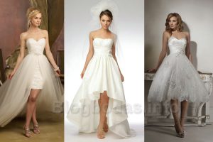 Vestidos cortos de novia 2015